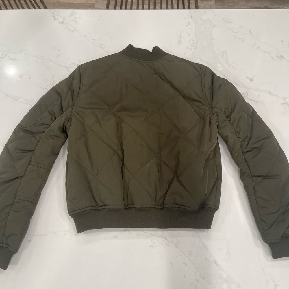Aqua green lined bomber jacket - Picture 11 of 16